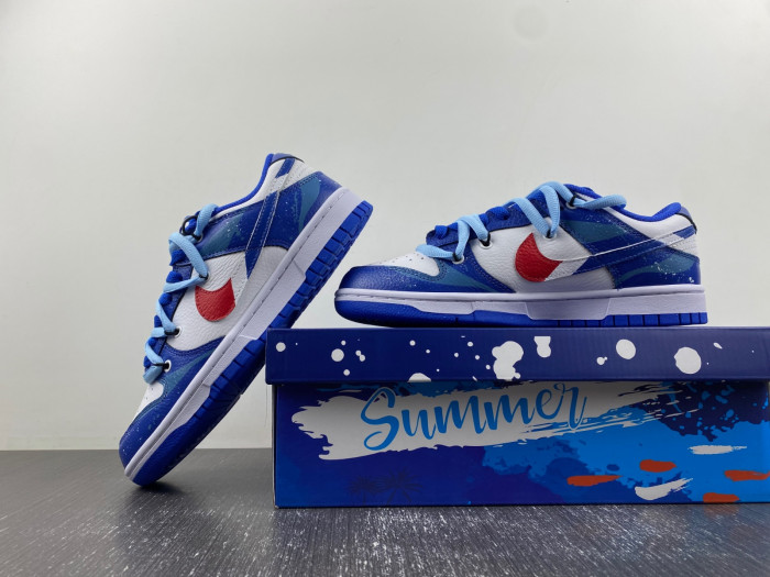 nike sb dunk low pepsi deconstruct strap fd9064-110
