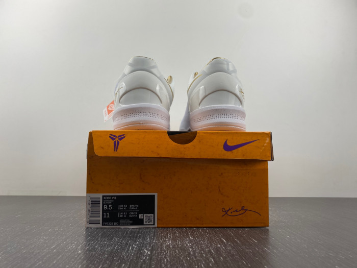 nike kobe 8 protro white golden fv6325-100