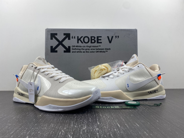 nike kobe 5 protro undefeated rice white db4796-101