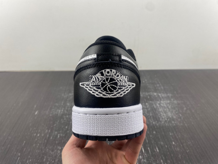 air jordan 1 low white and black 553558-132