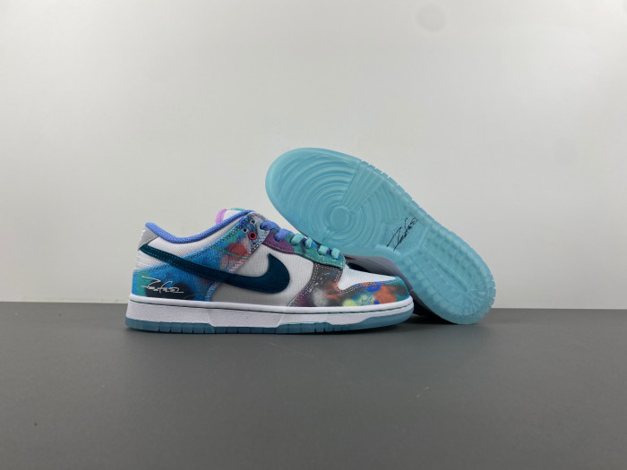 nike sb dunk low futura laboratories bleached aqua