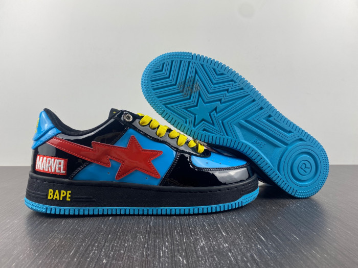 bape sta low x marvel comics spider-man