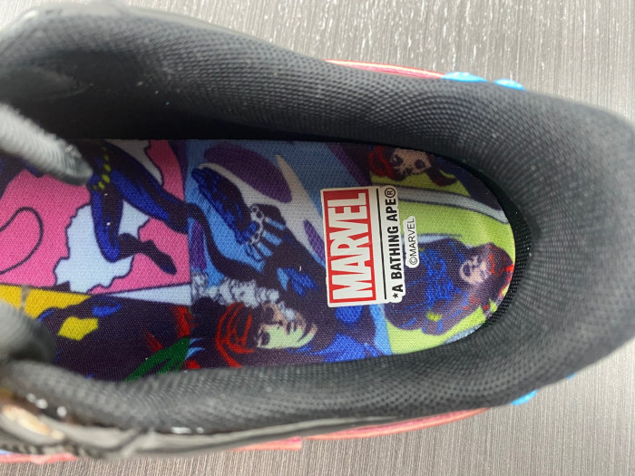 bape sta low x marvel comics spider-man