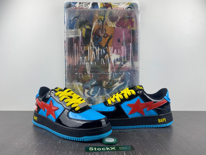 bape sta low x marvel comics spider-man