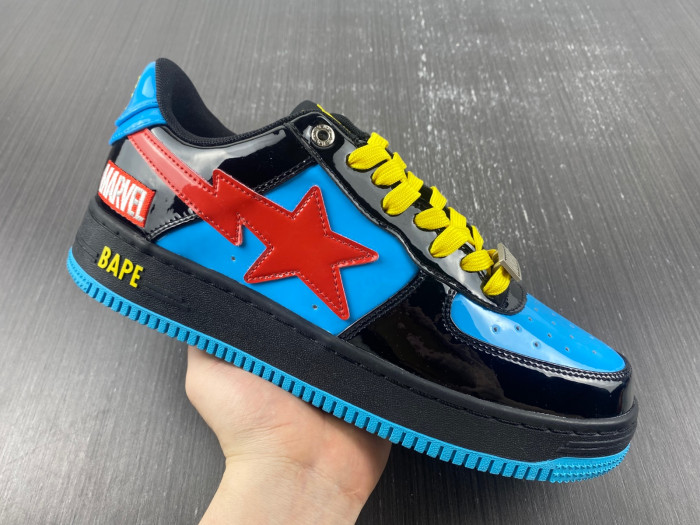 bape sta low x marvel comics spider-man