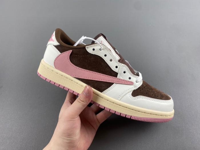 jordan 1 retro low og sp travis scott pink brown dz4137-206