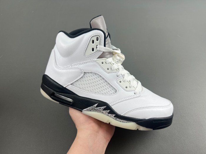 jordan 5 retro "white and black" dd0587-110