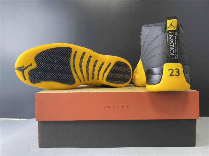 air jordan 12 retro black university gold 130690-070