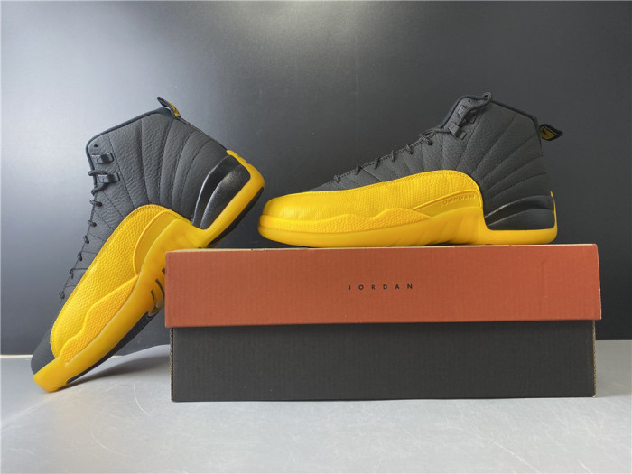 air jordan 12 retro black university gold 130690-070