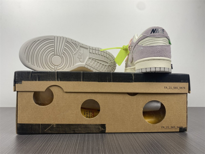 nike dunk low o-w lot 12 dj0950-100