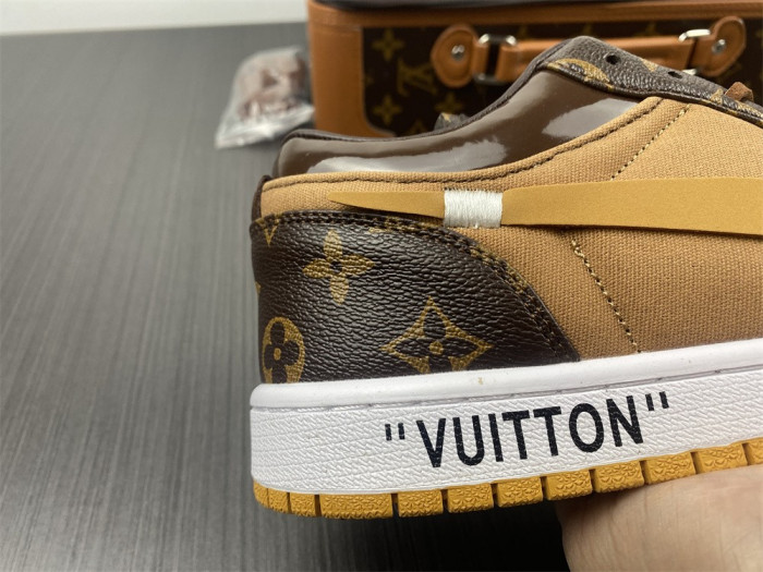 air jordan 1 o-w -louiv low top (with case)