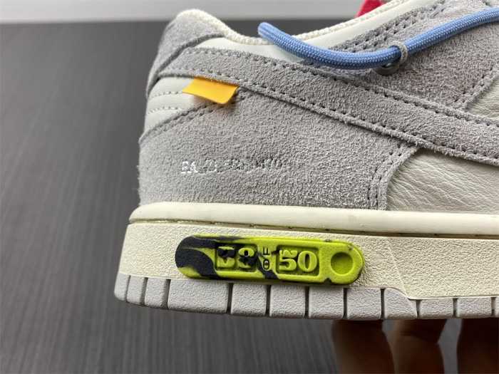 nike dunk low o-w lot 38 dj0950-113