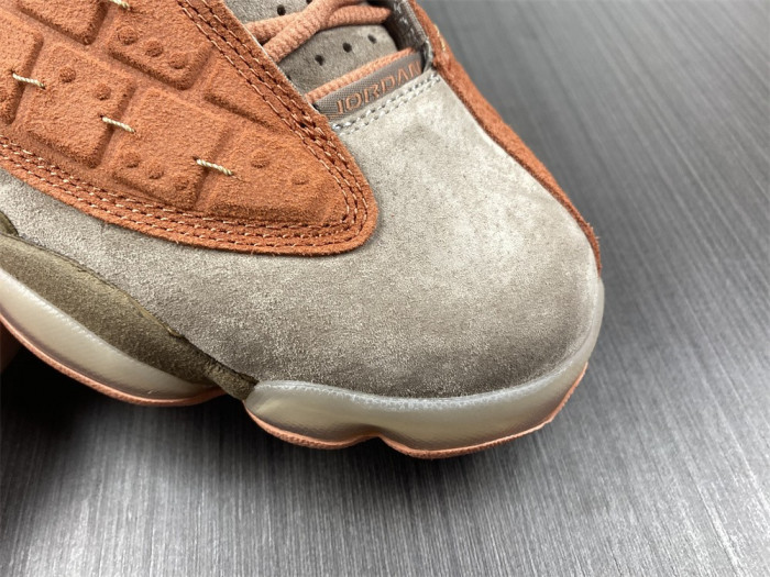 clot x air jordan 13 low sepia stone/canteen-terra blush at3102-200