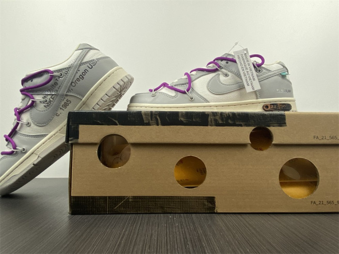 nike dunk low o-w lot 28 dm1602-111