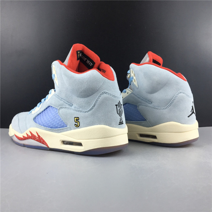 trophy room x air jordan 5 jsp ice blue ci1899-400