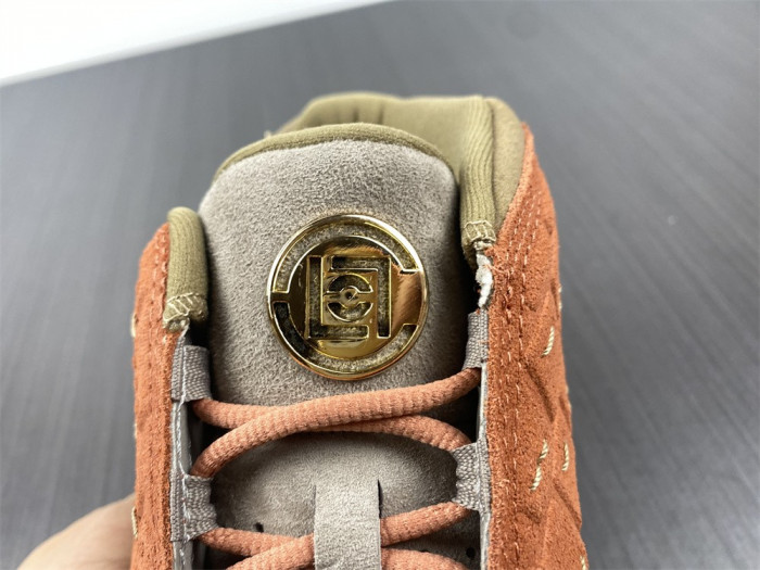 clot x air jordan 13 low sepia stone/canteen-terra blush at3102-200