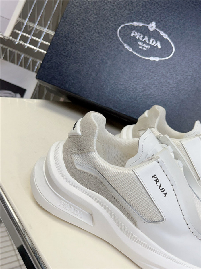 Prada Brushed Leather Sneakers
