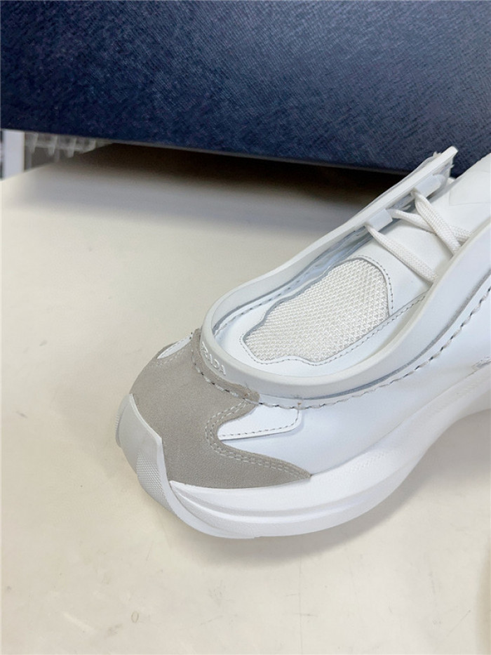 Prada Brushed Leather Sneakers
