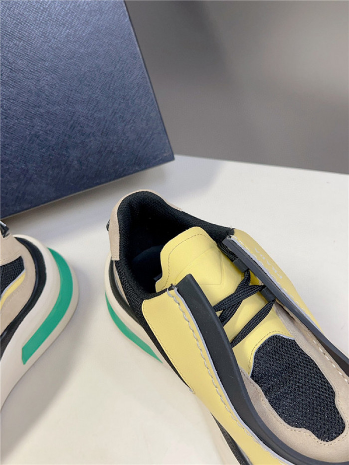 Prada Brushed Leather Sneakers