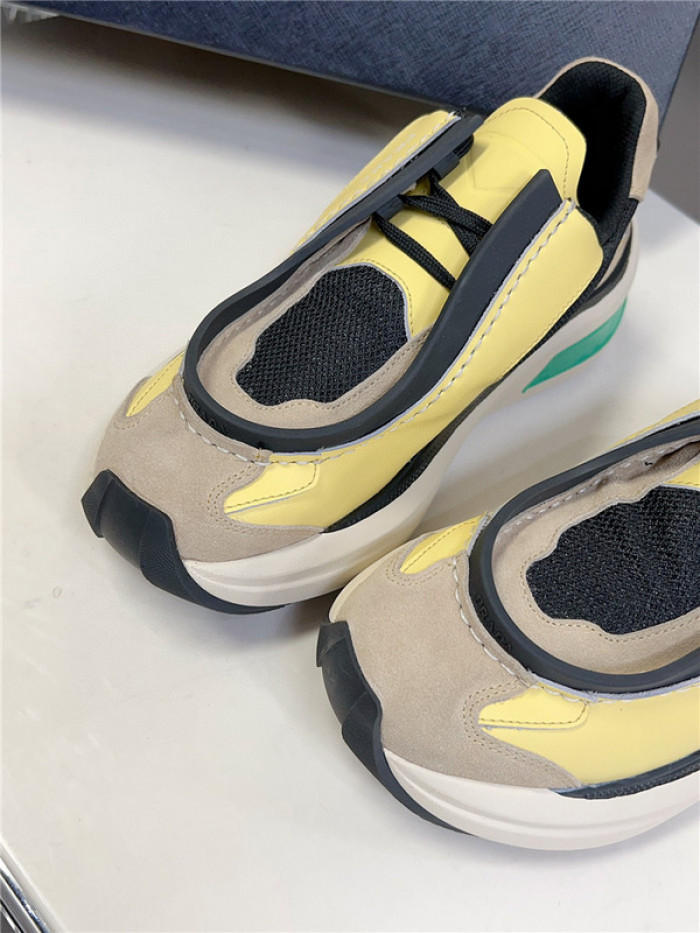 Prada Brushed Leather Sneakers