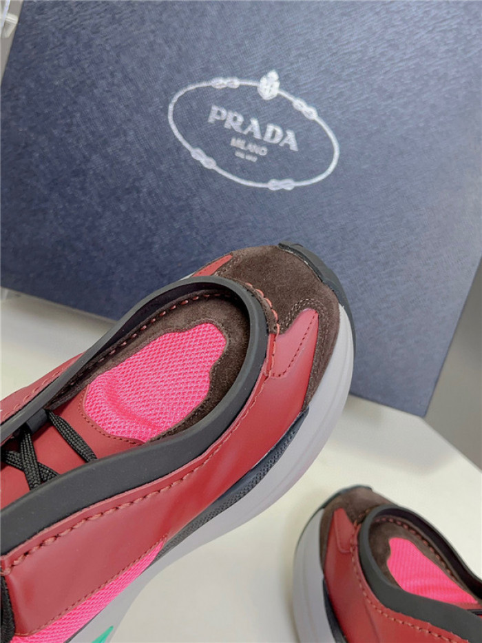 Prada Brushed Leather Sneakers