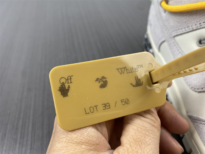 nike dunk low o-w lot 39 dj0950-109