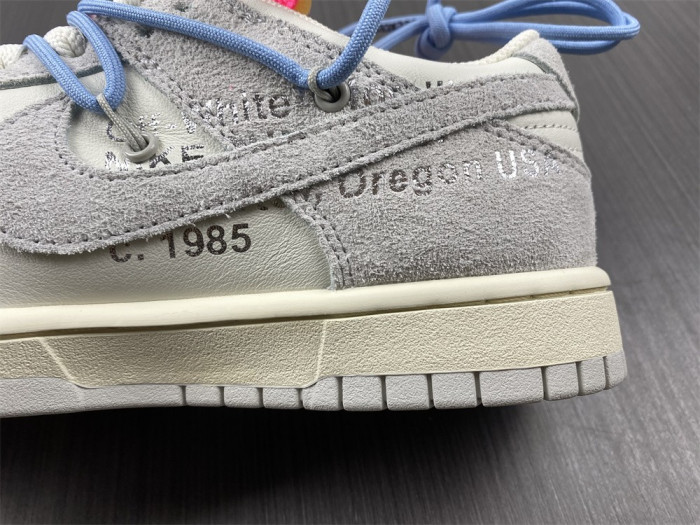 nike dunk low o-w lot 38 dj0950-113