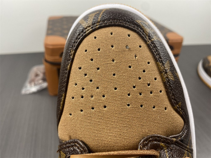 air jordan 1 o-w -louiv low top (with case)