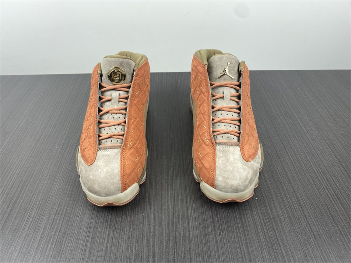 clot x air jordan 13 low sepia stone/canteen-terra blush at3102-200