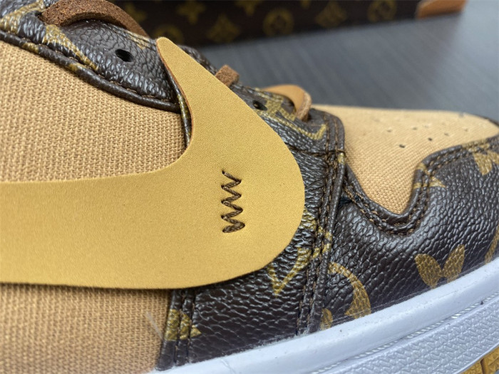 air jordan 1 o-w -louiv low top (with case)