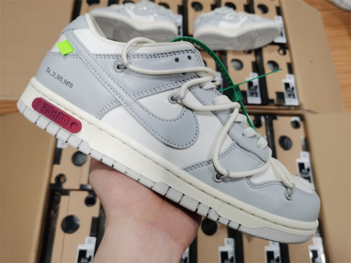 nike dunk low off-white lot 25 dm1602-121