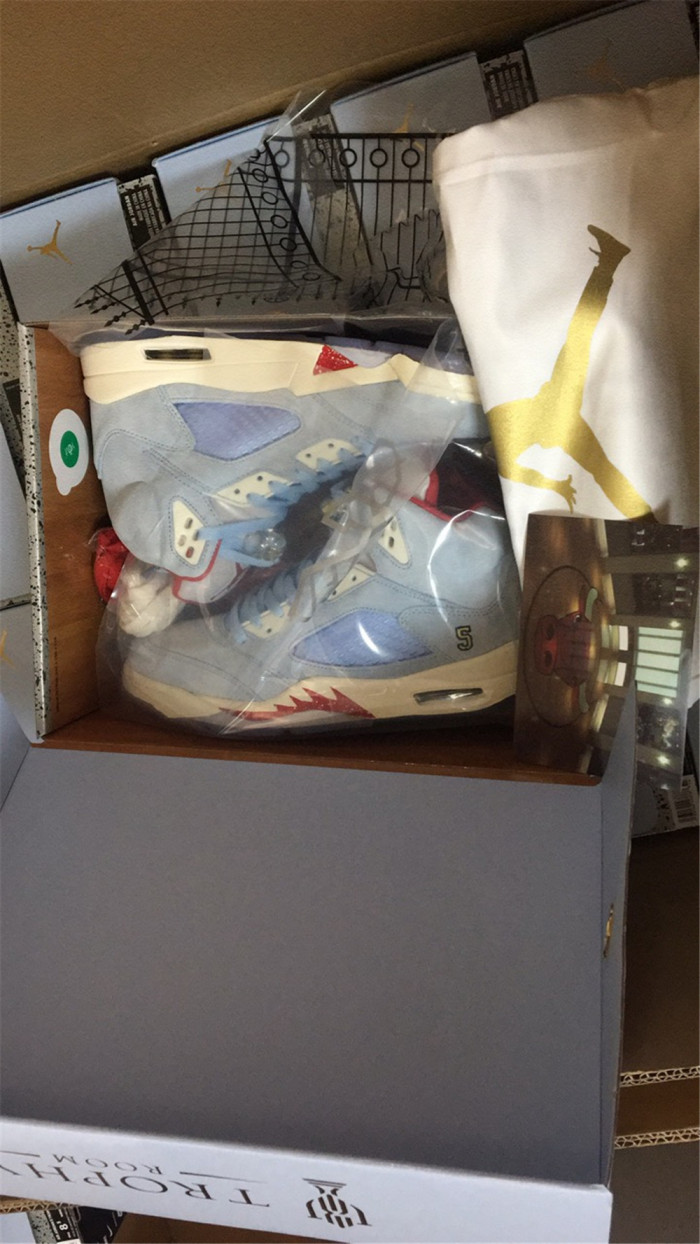 trophy room x air jordan 5 jsp ice blue ci1899-400