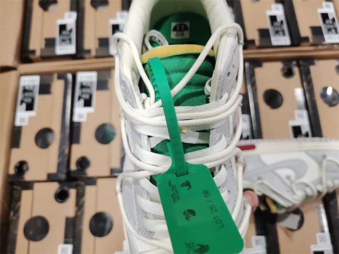 nike dunk low off-white lot 25 dm1602-121