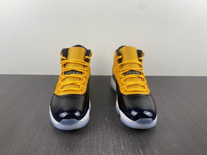 air jordan 11 black and yellow