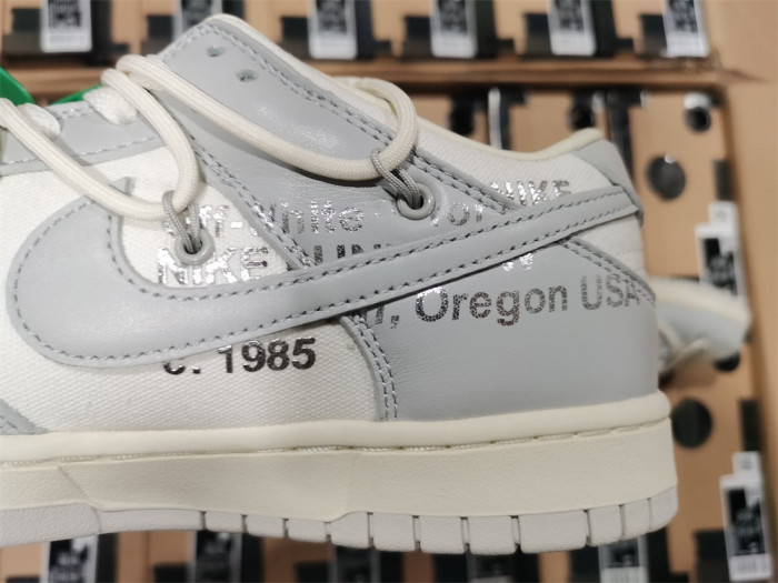nike dunk low off-white lot 25 dm1602-121