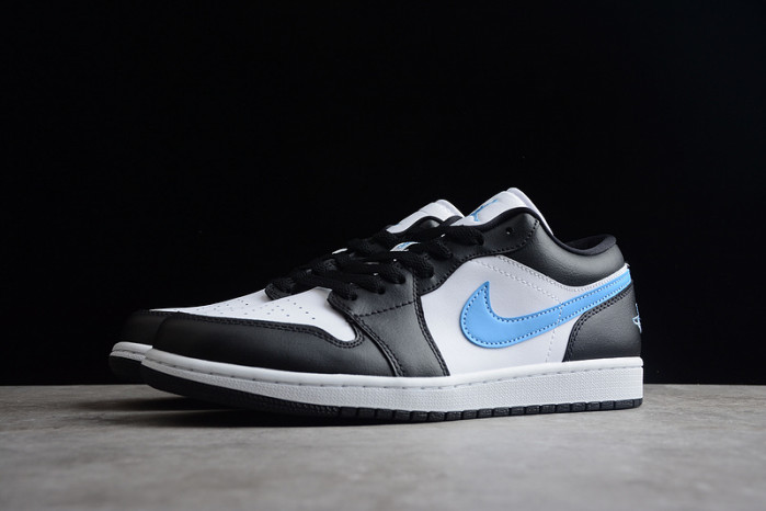 jordan 1 low black university blue white (w) dc0774-041