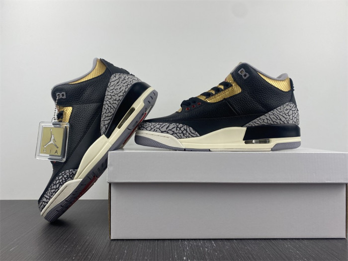 air jordan 3 wmns “black gold” ck9246-067