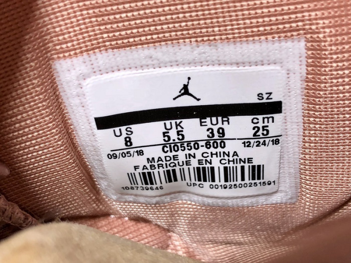 aleali may x air jordan 6 “millennial pink” ci0550-600