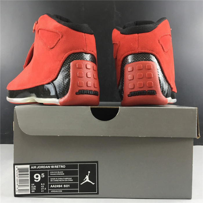 air jordan 18“ red suede” aa2494-601