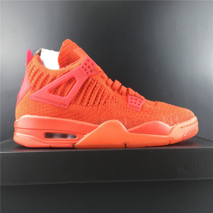 air jordan 4 flyknit “red” aq3559-600