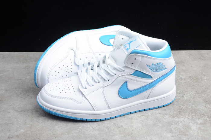 air jordan 1 mid unc (w) bq6472-114