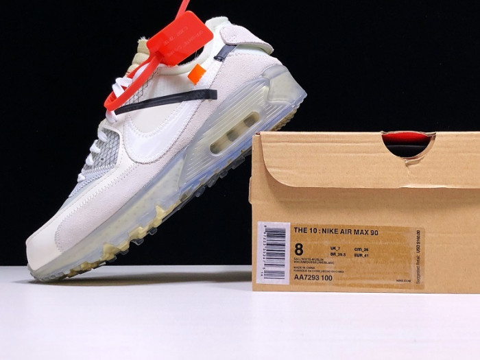 nike air max 90 o-w white aa7293-100