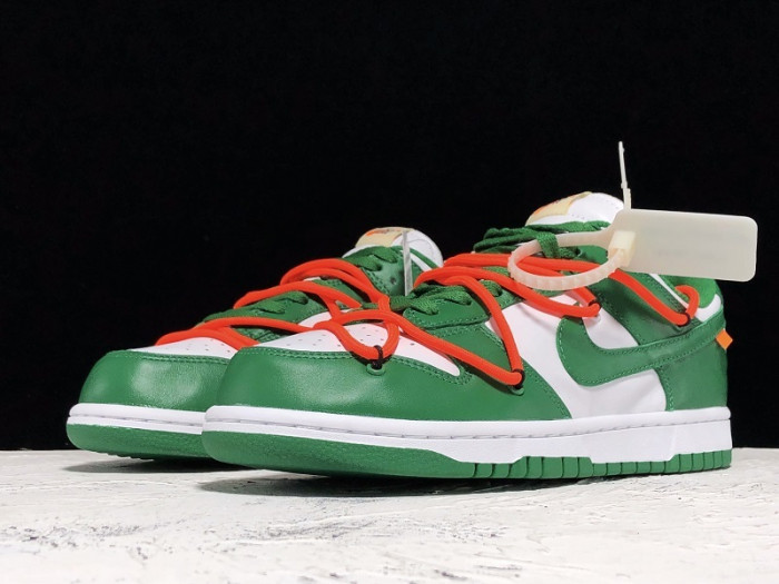nike dunk low o-w pine green ct0856-100