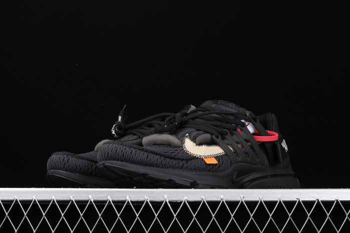 o-w x nike air presto black aa3830-002