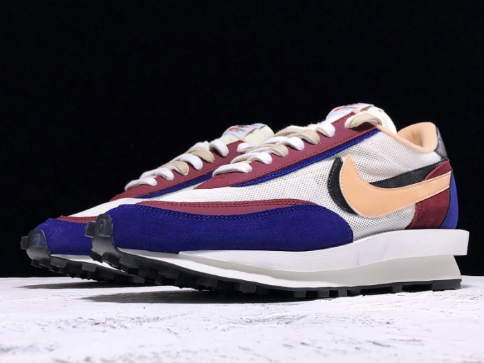 nike ld waffle sacai white blue bv0073-700