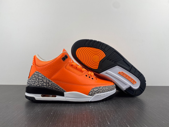 air jordan 3 retro "orange" aj3 ct8532-801