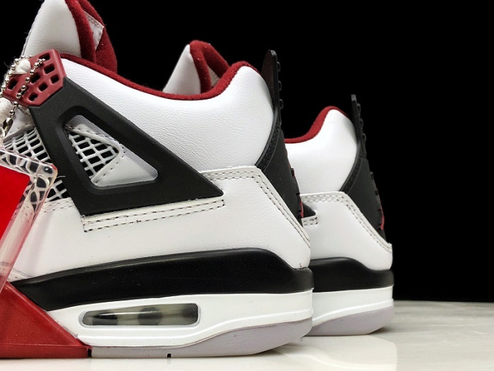 air jordan 4 fire red/white/black men 308497-160
