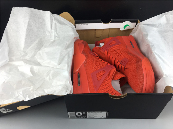 air jordan 4 flyknit “red” aq3559-600