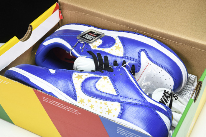 nike sb dunk low S*p*e stars hyper royal dh3228-100