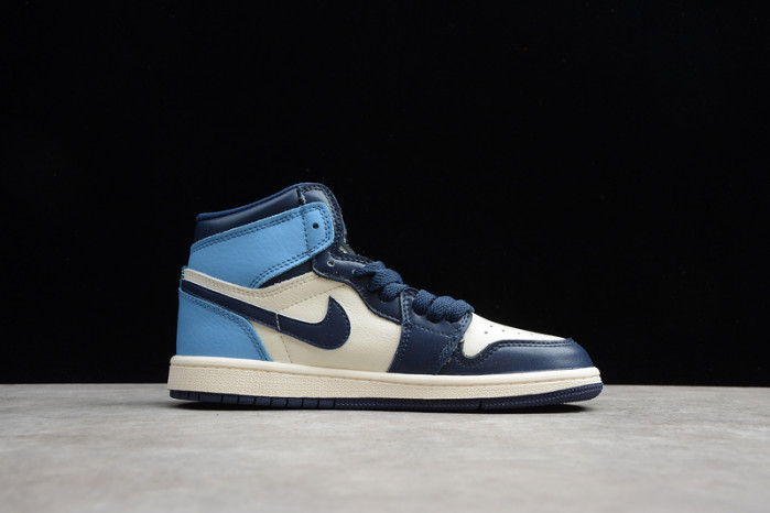 kids air jordan 1 obsidian university blue (555088-140)